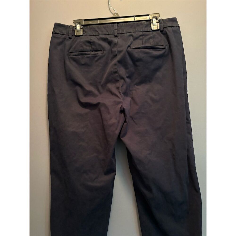 Talbots Women's Standard Size 12 Blue Cropped Skimmer Pants Casual Straight Leg - Picture 7 of 7